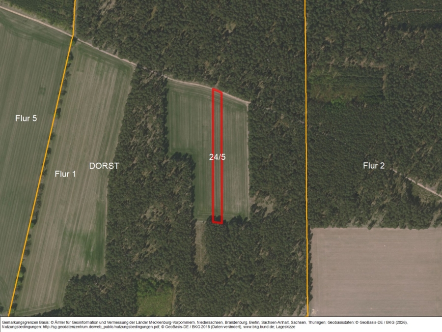 Acker bei Dorst - Bild