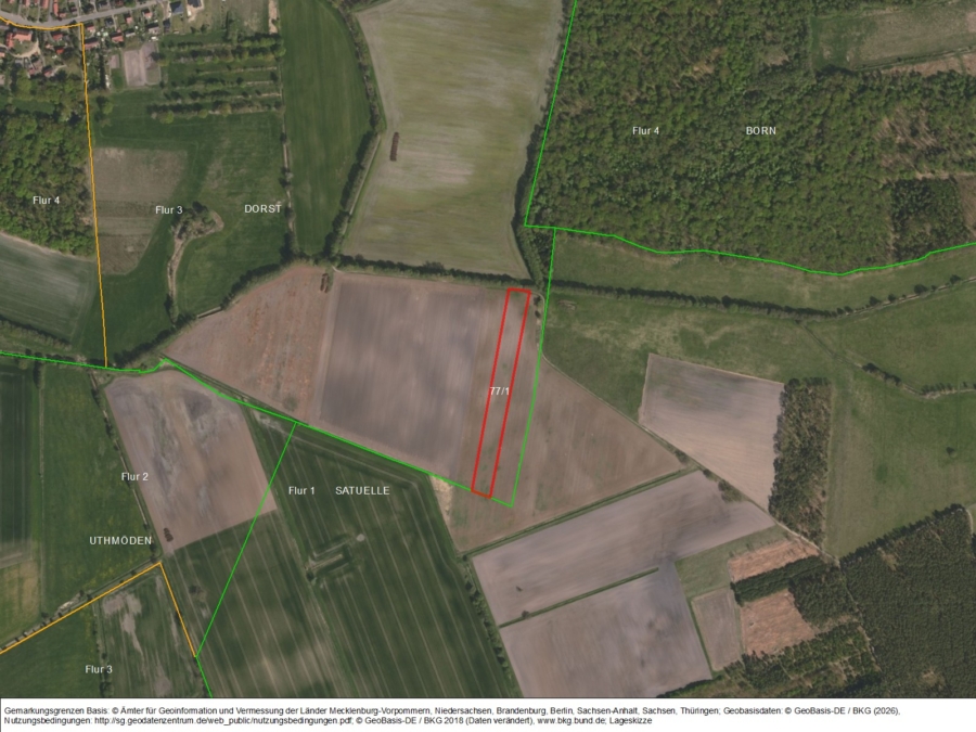 Acker bei Dorst - Bild