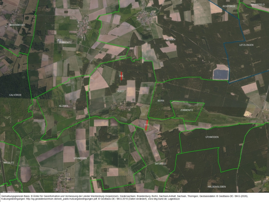 Acker bei Dorst - Bild