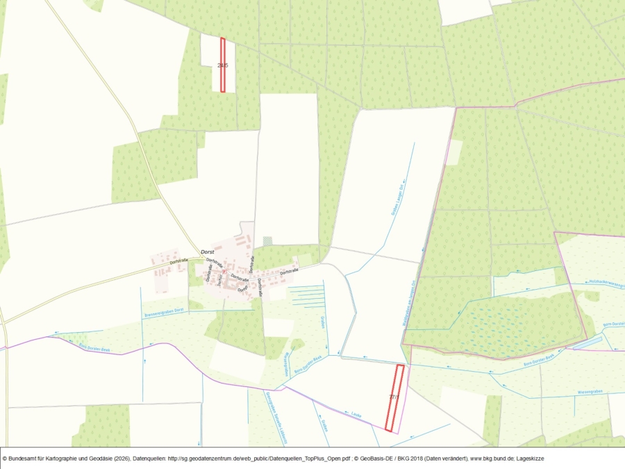 Acker bei Dorst - Bild
