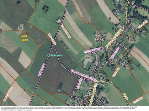 Grünland an der KAP-Straße westlich vom OT Lippersdorf, Sachsen, Erzgebirgskreis
