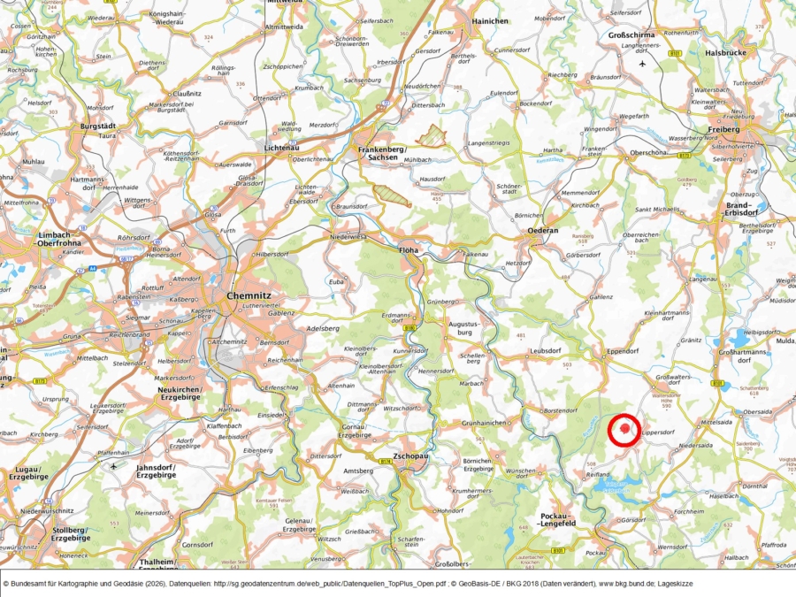 Grünland an der KAP-Straße westlich vom OT Lippersdorf - Bild