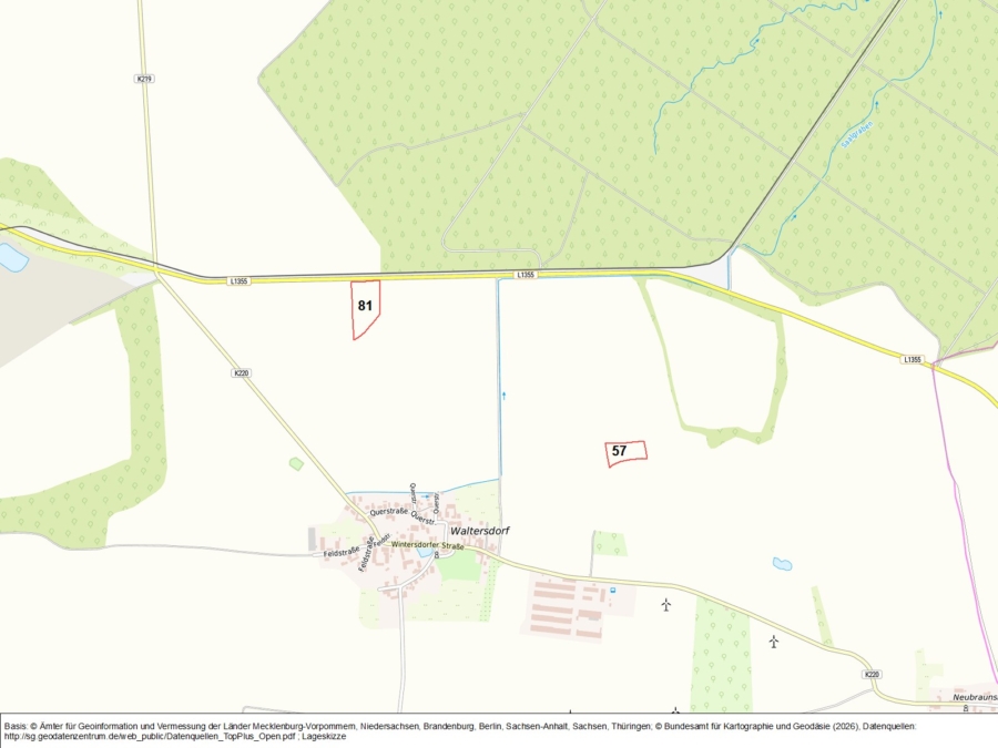 Acker Waltersdorf, Flur 4 - Bild