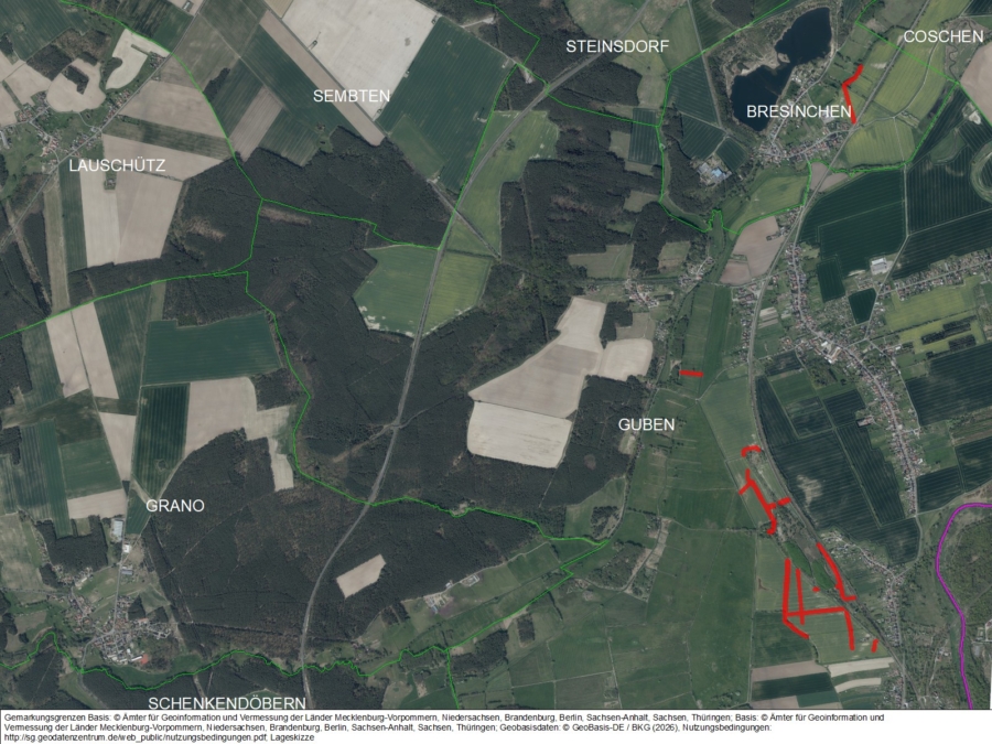 Landwirtschaftliche Flächen um Guben - Bild
