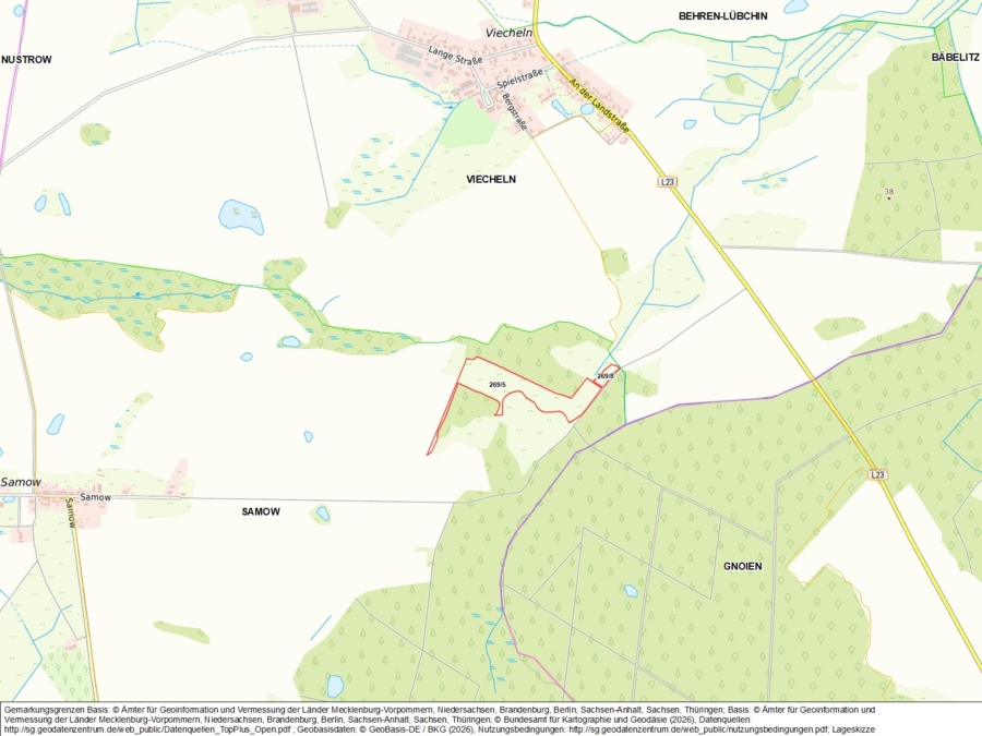Ackerland bei Samow - Bild