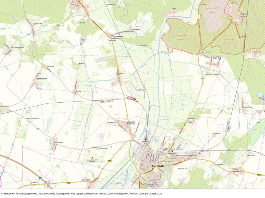 Flächen nördlich von Pasewalk - Bild