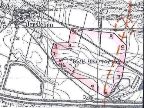 Bergwerkseigentum Jersleben/Elbeu, Tonrohstoffe, Sachsen-Anhalt, Börde
