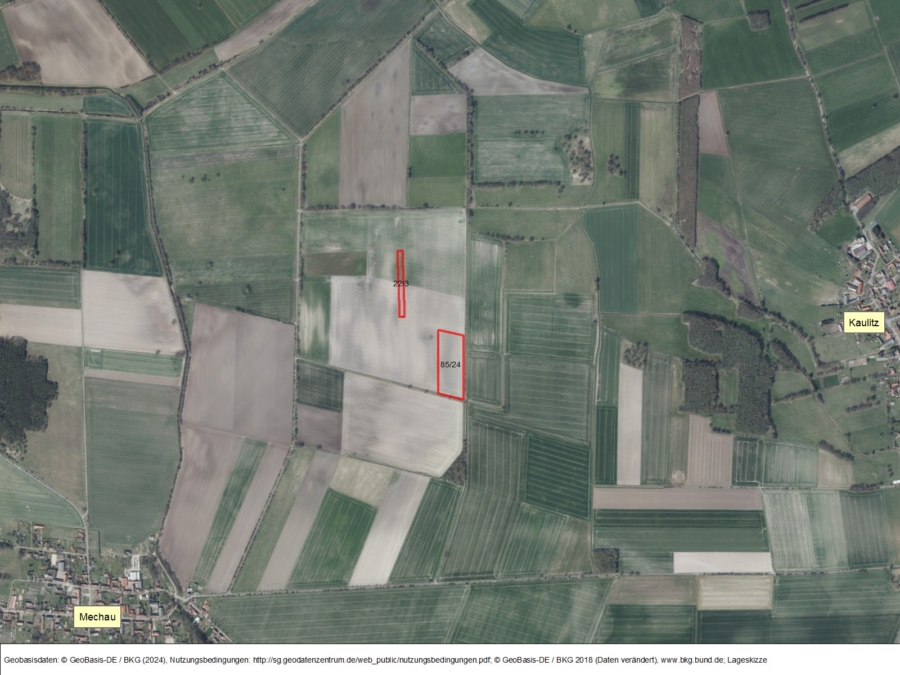 Windpotentialflächen bei Mechau - Titelbild