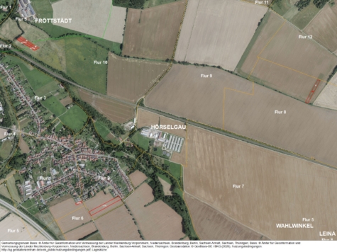 Landw. Flächen bei Hörselgau und Fröttstädt, Thüringen, Gotha