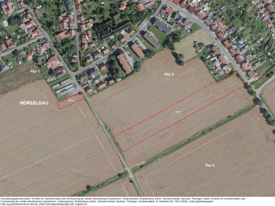 Landw. Flächen bei Hörselgau und Fröttstädt - Bild