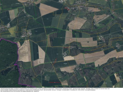 Flächen bei Saubach und Steinburg, Sachsen-Anhalt, Burgenlandkreis