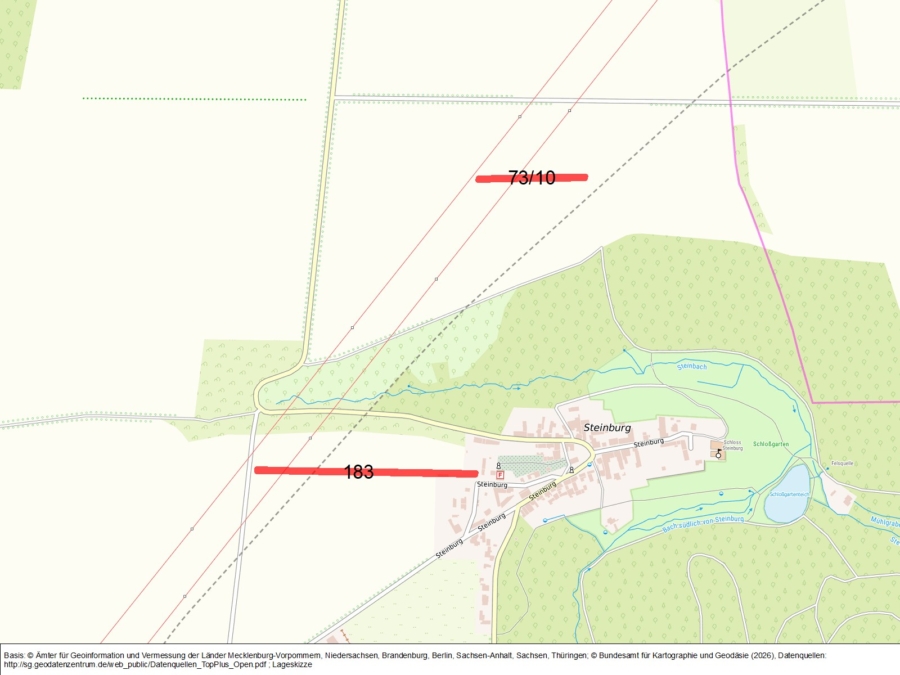Flächen bei Saubach und Steinburg - Bild