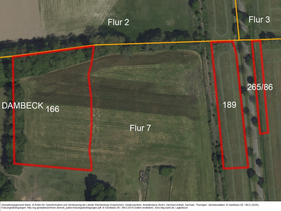 Land. Flächen bei Dambeck - Titelbild