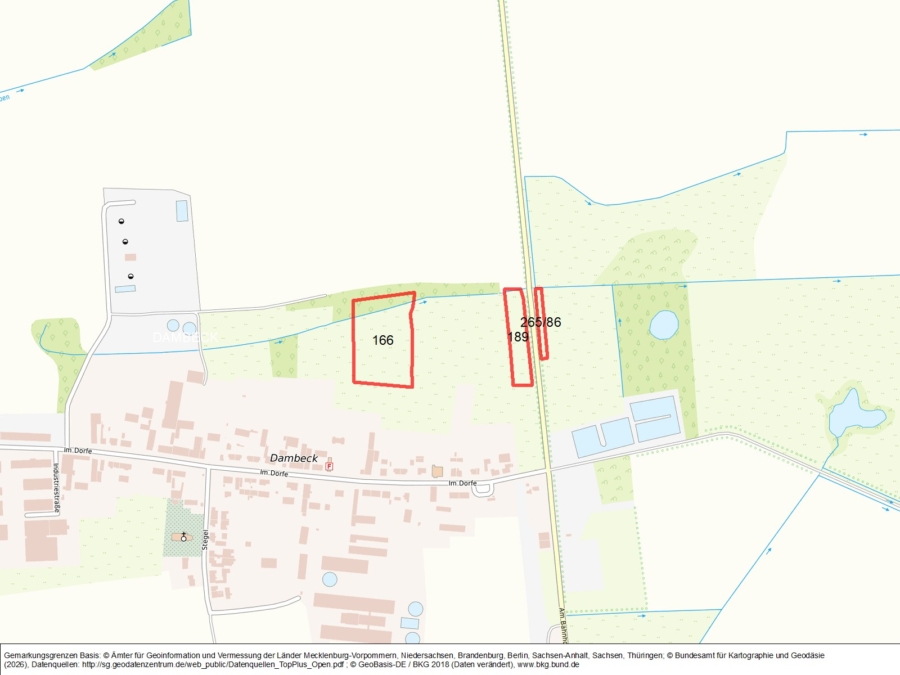 Land. Flächen bei Dambeck - Bild