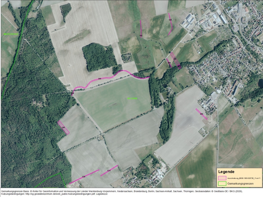 Flächen in Belgern Flur 5 und 14 - Titelbild