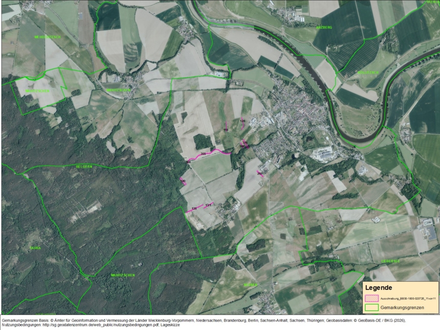 Flächen in Belgern Flur 5 und 14 - Bild