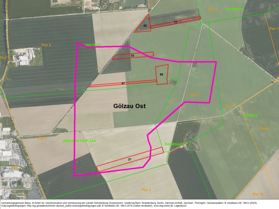 Windpotenzialflächen in Gnetsch und Weißandt-Gölzau - Titelbild