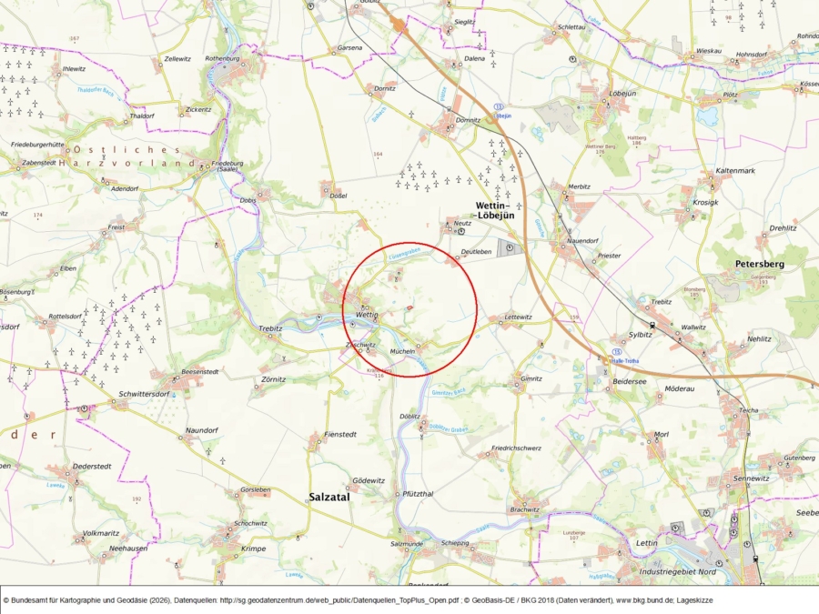 Wettin-Einzelfläche - Bild