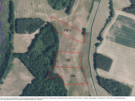 Flächen bei 17406 Krienke LOS 1, Mecklenburg-Vorpommern, Vorpommern-Greifswald