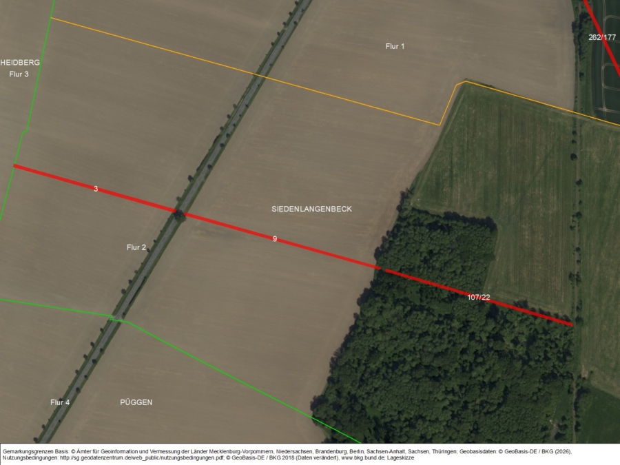 Flächen bei Siedenlangenbeck - Bild