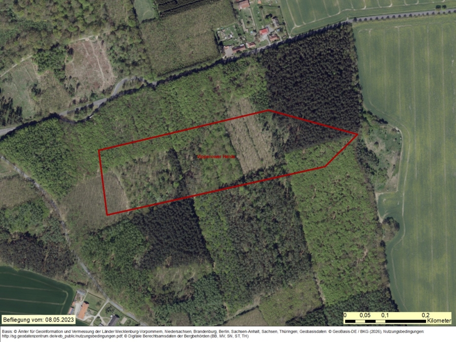Bergwerkseigentum Vipperower Heide, Kiese und Kiessande - Bild