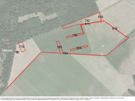 Grünland – Gemarkung Tramm (II), Mecklenburg-Vorpommern, Ludwigslust-Parchim