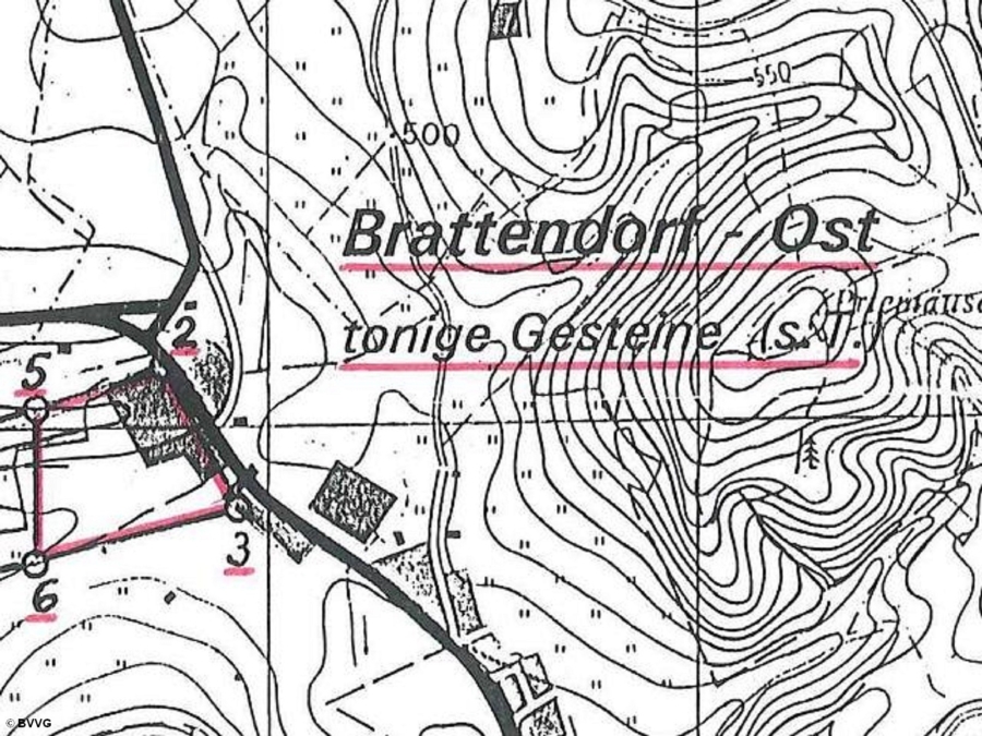 Bergwerkseigentum Brattendorf-Ost, Tonige Gesteine - Titelbild