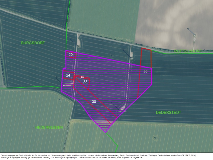 Flächen im Windvorranggebiet Rottelsdorf - Bild