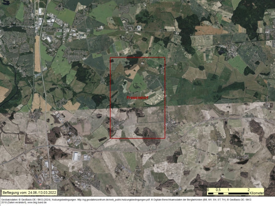 Bergwerkseigentum Fresendorf Untergrundspeicherformation - Bild