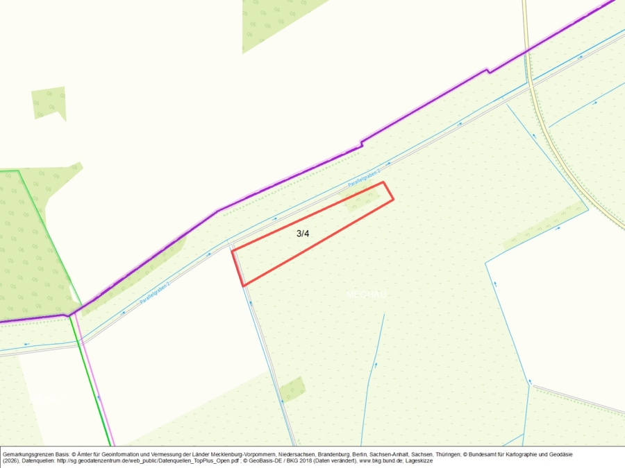 Grünland in Mechau - Bild