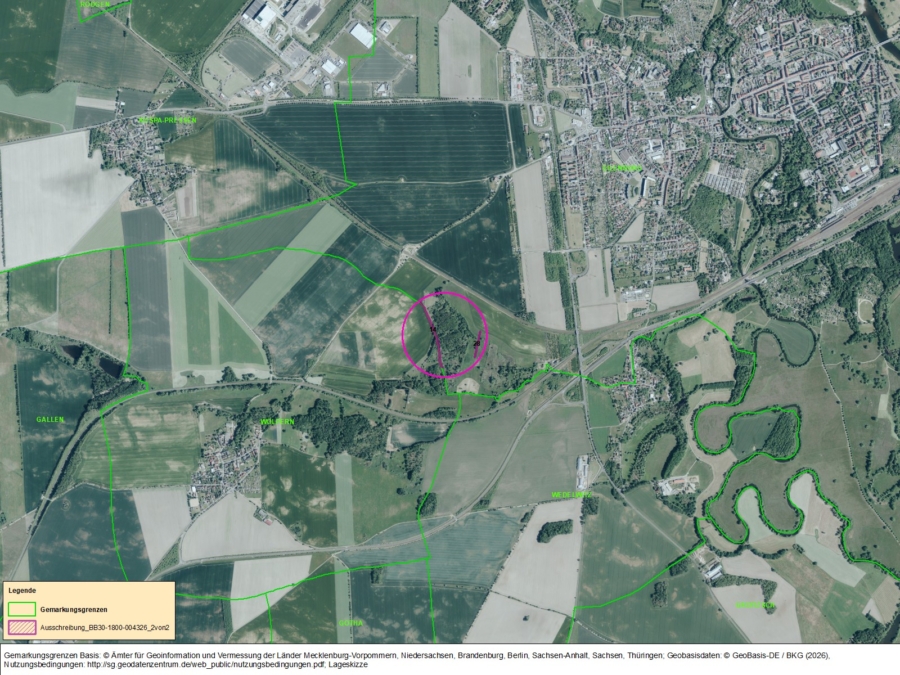 Flächen in Eilenburg, Flur 13, Flurstücke 14 und 28 - Bild