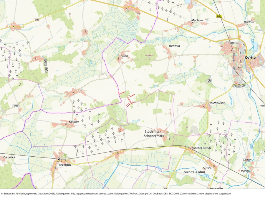 Weißflächen in Berlitt - Bild