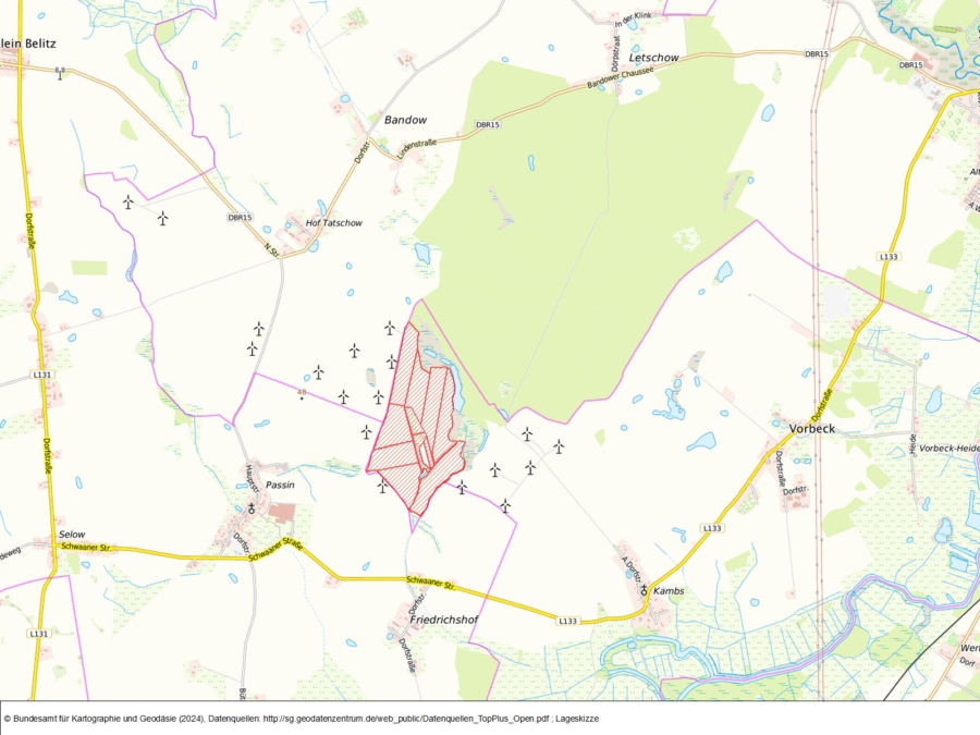 Windrechte im Windpark Vorbeck-Kambs - Bild