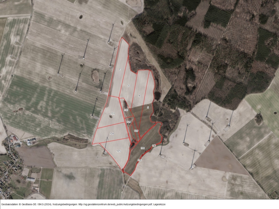 Windrechte im Windpark Vorbeck-Kambs - Bild