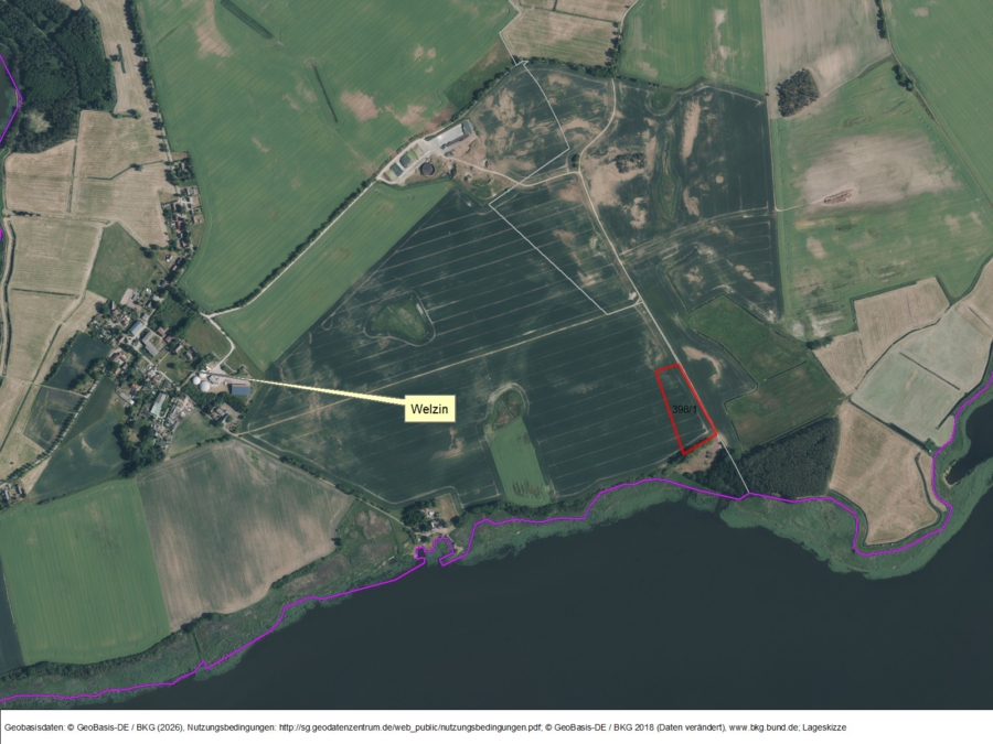 Fläche in Welzin/Insel Usedom - Bild