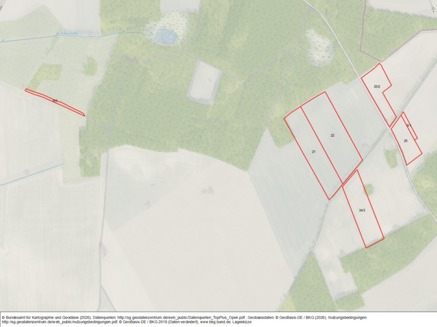Flächen zur potenziellen Windenergienutzung bei Bendelin - Bild