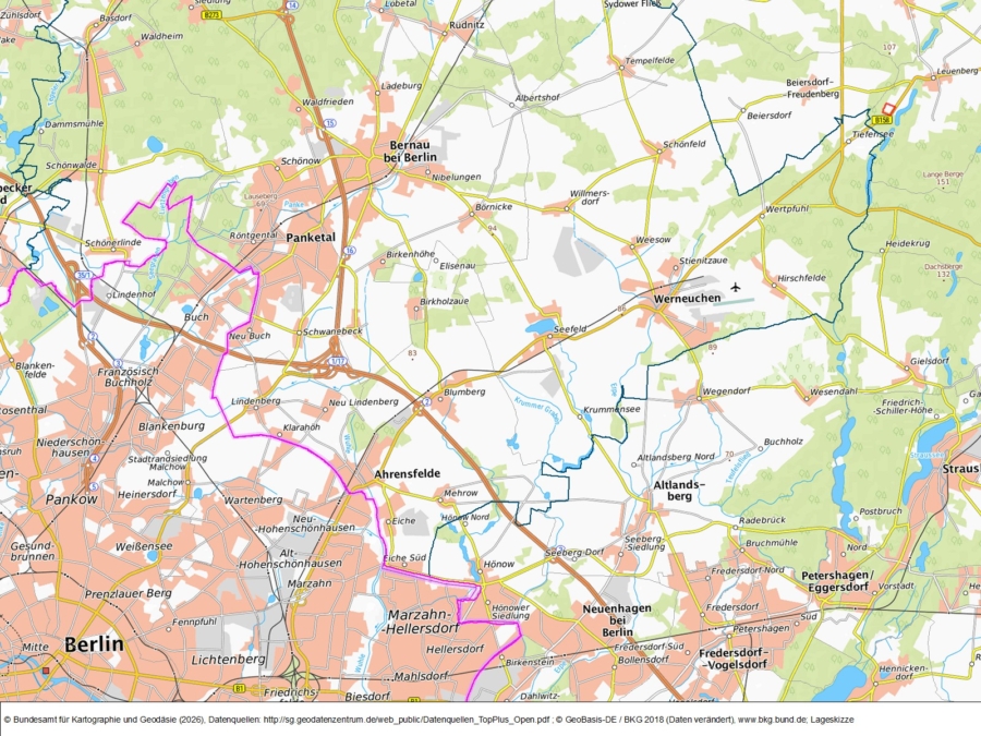 Flächen zur potenziellen Windenergienutzung bei Leuenberg - Bild