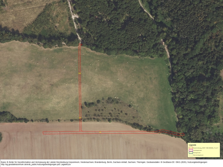 Landwirtschaftliche Flächen in Breitungen, Flur 9 u. 10 - Bild