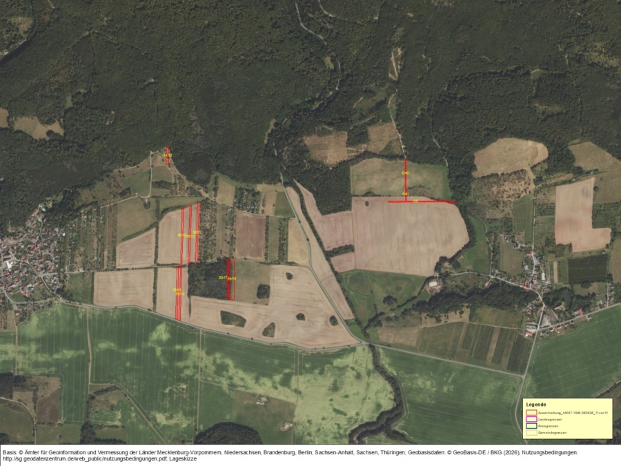 Landwirtschaftliche Flächen in Breitungen, Flur 9 u. 10 - Bild