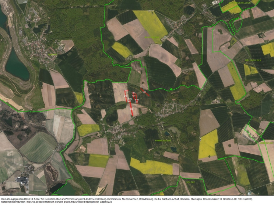 Flächen bei Sommersdorf - Bild