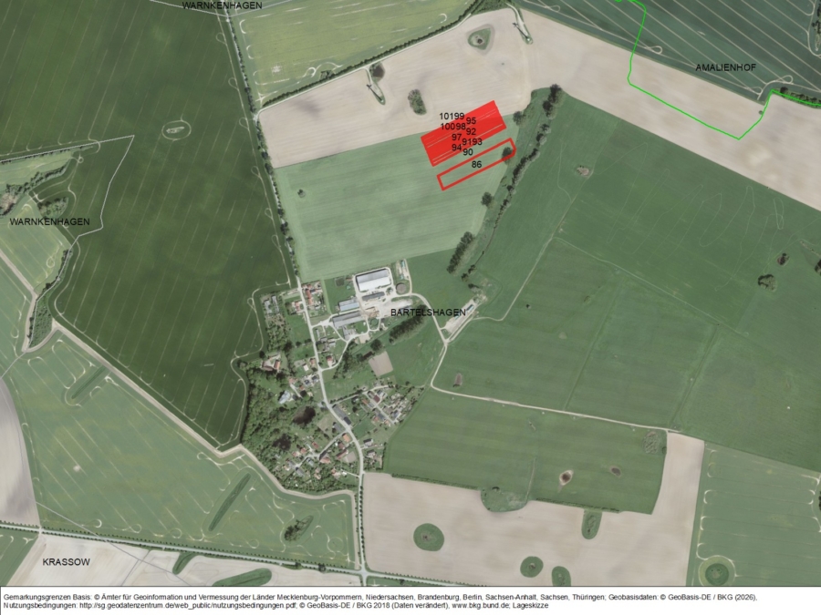 Flächen bei 17166 Bartelshagen - Bild