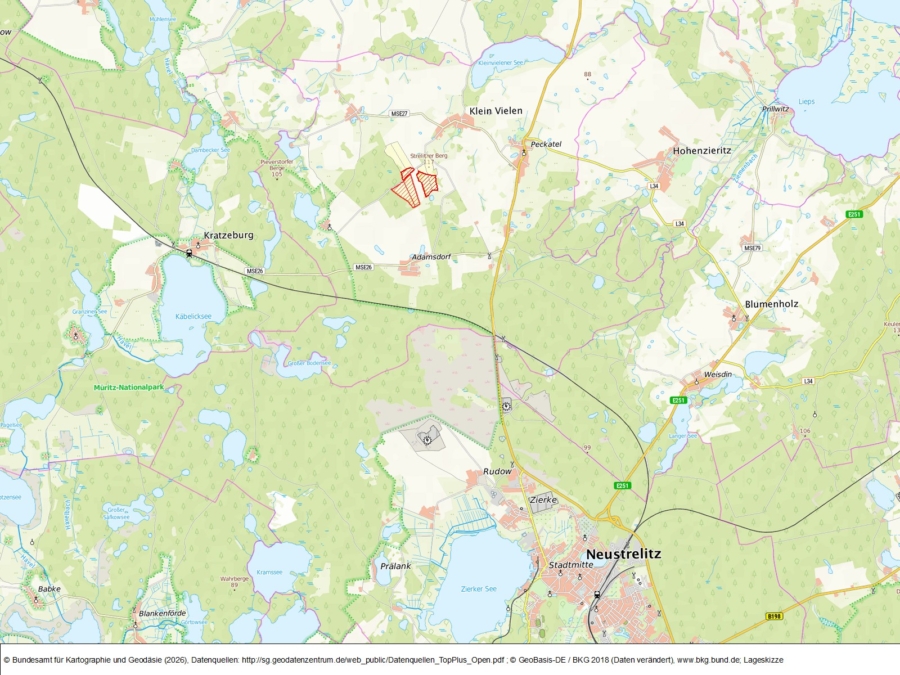 Windrechte im Vorranggebiet für WEA Klein Vielen 55 - Bild