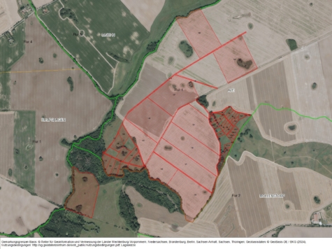 Potenzialfläche für WEA bei Rumpshagen, Mecklenburg-Vorpommern, Mecklenburgische Seenplatte