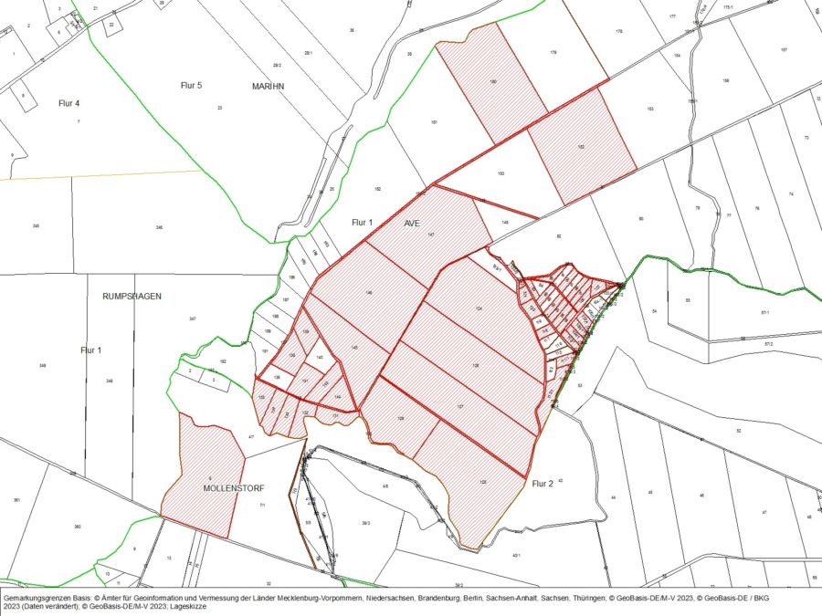 Potenzialfläche für WEA bei Rumpshagen - Bild