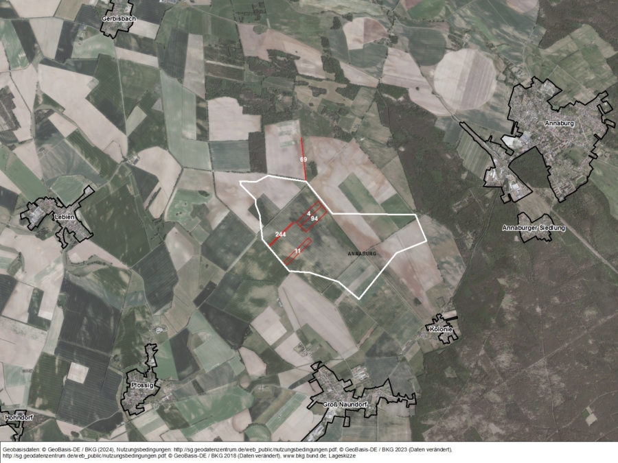 Potentielle Windflächen Annaburg - Bild