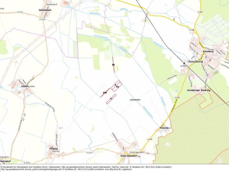 Potentielle Windflächen Annaburg - Bild