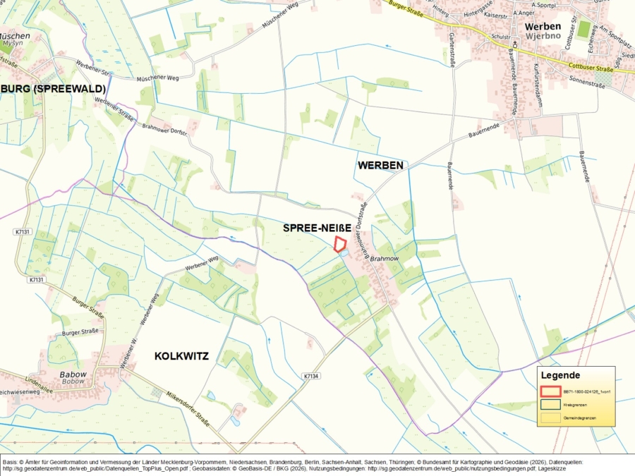 Ackerlandfläche in Werben - Bild