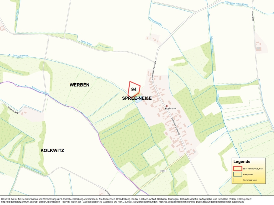 Ackerlandfläche in Werben - Bild