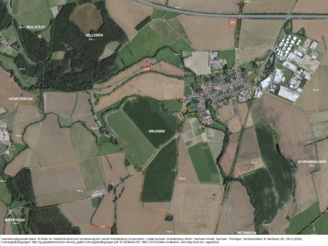 Ackerflächen Emleben, Thüringen, Gotha