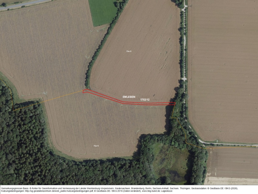 Ackerflächen Emleben - Bild
